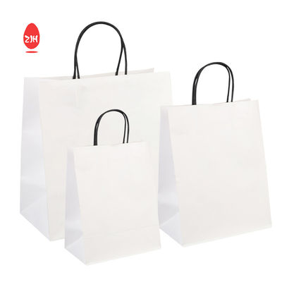 Túi đóng gói quà tặng 3x8,5 inch SGS Quần áo Đóng gói Túi giấy Kraft có tay cầm