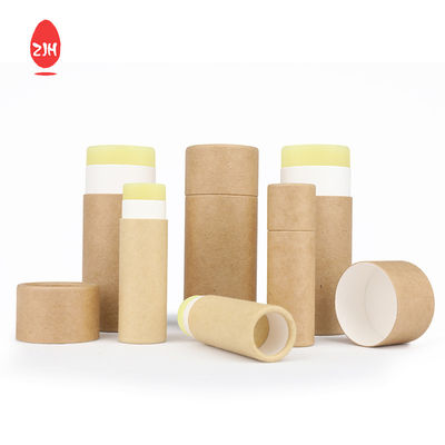 Chất khử mùi CMYK Ống xi lanh có thể phân hủy sinh học Hộp các tông Ống son môi