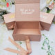 Hình bầu dục Foil Stamping Hộp quà gấp từ tính với ruy băng
