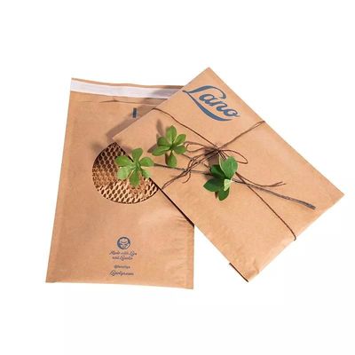 Phong bì Gửi thư Túi giấy Kraft có đệm SGS Túi phân hủy sinh học Kraft