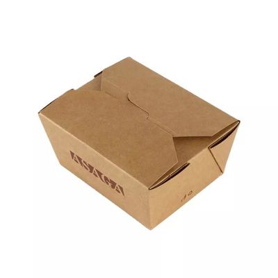 Hộp giấy dùng một lần Take Away Matt Lamination Bao bì thực phẩm bong bóng kraft