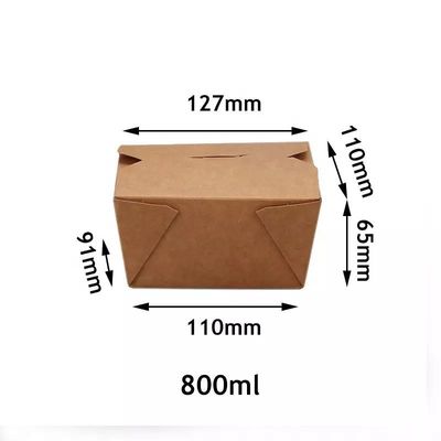 Hộp đựng bao bì thực phẩm dùng một lần 12,7cm Hộp đựng thức ăn nhanh dập nổi