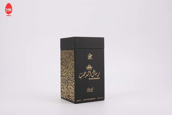 Fancy Carton Black Rigid Flat Folding Paper Gift Box With Ribbon